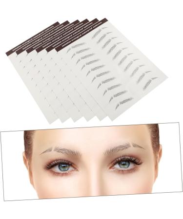 Beavorty 6pcs Eyebrow Stickers Makeup Stickers Instant Transfer Eyebrows 3d Hair-like Eyebrows Stickers Miss 1 count (Pack of 1) Brown - Buy Online on GoSupps.com