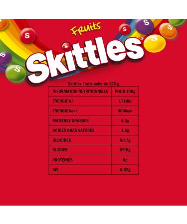 SKITTLES - Fruits flavored sweets - Box of 125 g - Buy Online on GoSupps.com