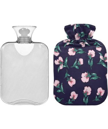 Naanle Spring Flowers Hot Water Bottle | 1L Transparent & Warm Cold Therapy for Pain Relief Ideal for Bed & Foot Use - Buy Online on GoSupps.com