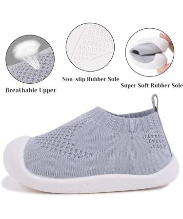 Baby Toddler Lightweight Breathable Sneakers - 3.5 UK Child - Grey - Buy Online on GoSupps.com