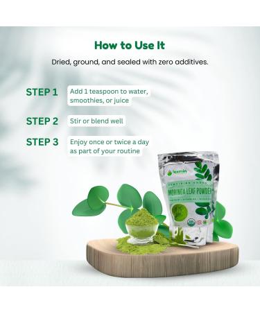 Lexmin Moringa Leaf Powder (200g) - Buy Online on GoSupps.com
