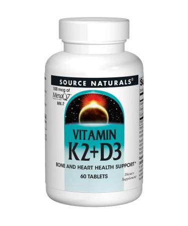 Source Naturals Vitamin K2 + D3 60 Tablets