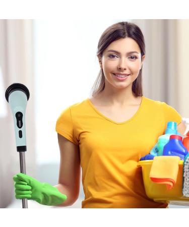 Cordless Shower Scrubbers - 3000mah Powerful Electric Scrubber | Power LCD Display Electric Cleaning Brush with 3 Replacement Head | Extendable Arm Electric Bathroom Scrubber for Bathroom Tub Multifunctional Cleaning Brush (With 3 Green Heads) - Buy Online on GoSupps.com