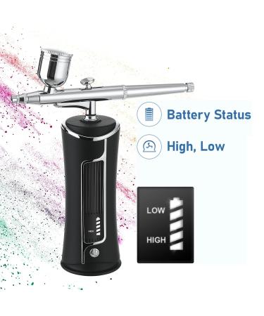 Fascinated Cordless Airbrush Kit - Portable Handheld Rechargeable Gun Set for Makeup, Painting, Cake Decor & More - Buy Online on GoSupps.com