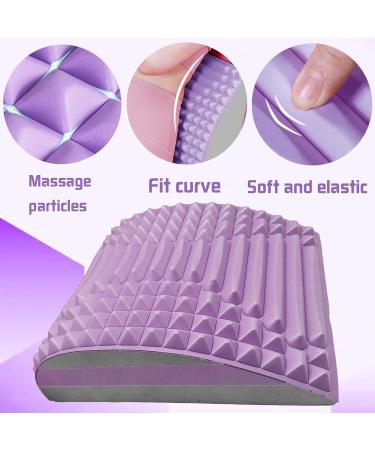 YouWoshe 2-in-1 Back & Neck Extension | Orthopedic Lumbar Pillow for Pain Relief | Align Neck & Back | Neubleben | International Shipping Available - Purple - Buy Online on GoSupps.com