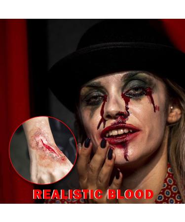 Fake Blood Gel Kit - SFX Makeup for Halloween Zombies Vampires & Cosplay | 30g - Buy Online on GoSupps.com