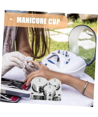 FOMIYES 3 Sets Salon Stainless Steel Nail Art Cup Nail Accessories Manicure Mixing Cup Nail Steel Bowl Mini Tools Manicure Bowl Mixing Cup Nail Liquid Cup Skin Care Pen - Buy Online on GoSupps.com