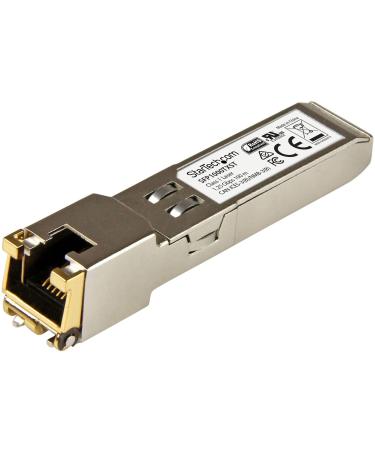 StarTech.com MSA Uncoded Compatible SFP Module - 1000BASE-TX - SFP to RJ45 Cat6/Cat5e - 1GE Gigabit Ethernet SFP - RJ-45 100m -(SFP1000TXST) 1000Base-TX Single