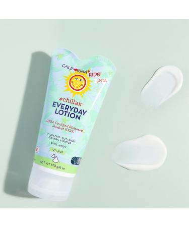 California Kids Chillax Lotion - 100% Plant-Based Lavender Lotion for Dry Sensitive Skin | Hypoallergenic Skin Care for Kids | 170g - Buy Online on GoSupps.com
