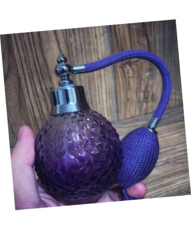 Vintage Crystal Air Bag Perfume Bottle - Elegant Travel Spray & Atomizer for Essential Oils | Purple Glass Perfume Container - Buy Online on GoSupps.com