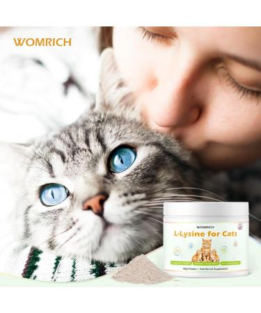 L-Lysine Powder Supplement for Cats Herpes Treatment for Cats - Immune Support & Respiratory Health - Supports Eye & Skin Health - Sneezing Runny Nose Squinting Watery Eyes - 60g - Buy Online on GoSupps.com