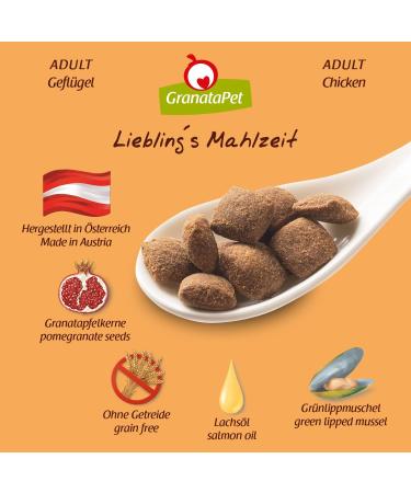Granatapet Liebling's Meal Adult Poultry 1.8 kg | Grain-Free & Sugar-Free Dry Dog Food | Single Protein Dog Food for Healthy Nutrition - Buy Online on GoSupps.com