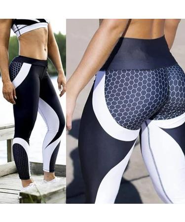 LELEBEAR Colorblock High Waist Butt Lifting Yoga Leggings - Medium Black - Buy Online on GoSupps.com