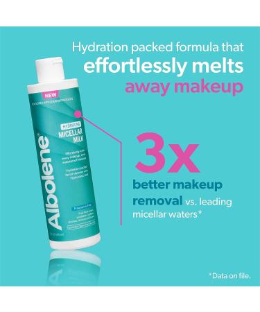 Albolene Micellar Milk Cleanser 10 fl oz - Makeup Remover & Cleansing Balm with Hyaluronic Acid - Buy Online on GoSupps.com