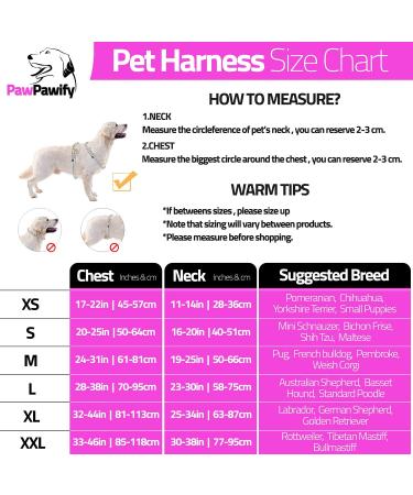 Customizable Pawpawify Dog Harness - No Tug Anti-Pull Durable for Training & Walking - Fits 20-25in Chest - Pink - Buy Online on GoSupps.com
