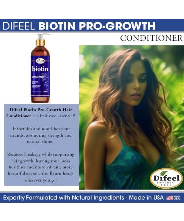Difeel Elevated Biotin Conditioner 33.8 oz - Best Conditioner for Hair Growth Paraben Free & Color Safe for Thin Hair - Shop Internationally - Buy Online on GoSupps.com