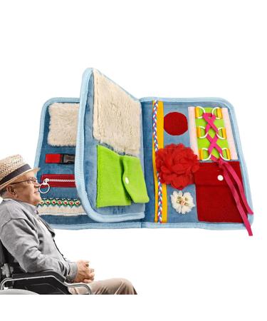 Fidget Blanket Calming Elderly Fidget Blanket for Autistic Products Versatile Loss Fidget Toys for Seniors Elderly with