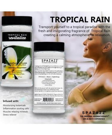 Spazazz Aromatherapy Spa & Bath Crystals 2PK - Eucalyptus Mint & Tropical Rain - 8.5 Oz for Relaxation & Wellness - Buy Online on GoSupps.com