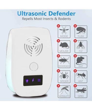 Ultrasonic Pest Repellent Plug in (2 Pack) 2023 - Electronic Bug Repellent for Mosquito, Mice, Spider, Roach, Ant, Rat, Flea, Fly - Buy Online on GoSupps.com