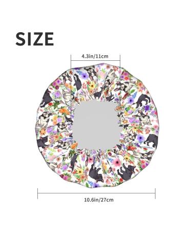 Cute French Bulldog Shower Cap - Waterproof Bath Cap for Men and Women - Reusable Hair Cap - Buy Online on GoSupps.com