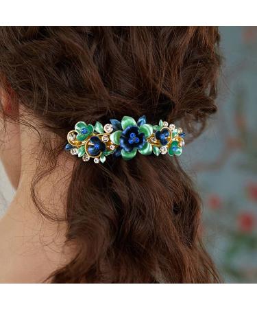 NAIHOD Vintage French Hair Barrettes - Luxurious Flower Leaf Butterfly Hair Clips - 3Pcs Bridal Hair Pins for Women & Girls - Wedding Party Jewelry - Buy Online on GoSupps.com