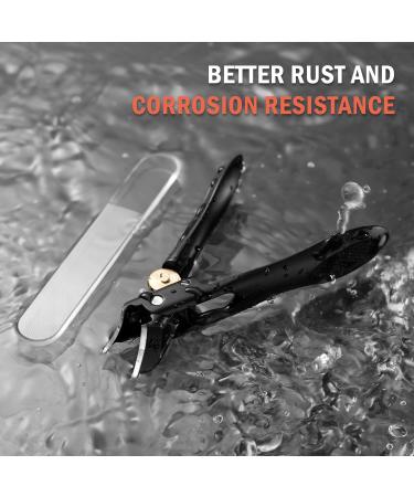 BEZOX Ingrown Nail Clipper for Thick Nails - Professional Stainless Steel Toenail Clippers with Glass Nail File and Case - Buy Online on GoSupps.com