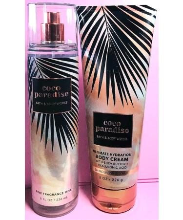 Coco Paradise Bundle: Fine Fragrance Mist and Hydration Body Cream - 8 fl oz each - Buy Online on GoSupps.com
