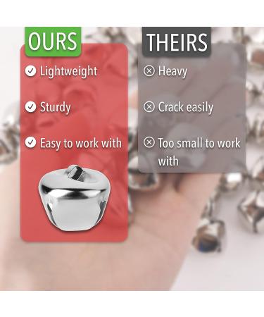 Mr. Pen Jingle Bells 1 Inch Silver 50 Pack - Craft Bells for Wreaths and Crafts - Buy Online on GoSupps.com