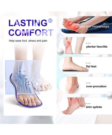 Arch Support Plantar Fasciitis Insoles | Athletic Orthotic Shoe Inserts for Women & Men | Heel Pain Relief | Flat Feet Metatarsalgia | All Day Cushioning | M - Women's 9-10.5 | Men's 8-9.5 - Buy Online on GoSupps.com