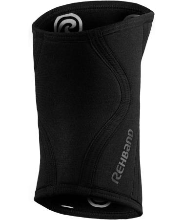 Rehband Knee Sleeve - 5mm Neoprene Knee Support for CrossFit & Heavy Training | Unisex XXL Carbon/Black | Multiple Colors & Sizes - Buy Online on GoSupps.com