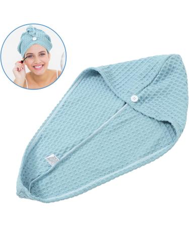 Cabilock Quick Drying Shower Cap Shower Cap Large Hair Cap Towel Turban Shower Essentials for Women Turbans for Women Bath Shower Cap Hair Drying Towel Quick Drying Bath Cap Head Bath Cap Blue 65.00X25.00X0.50CM - Buy Online on GoSupps.com
