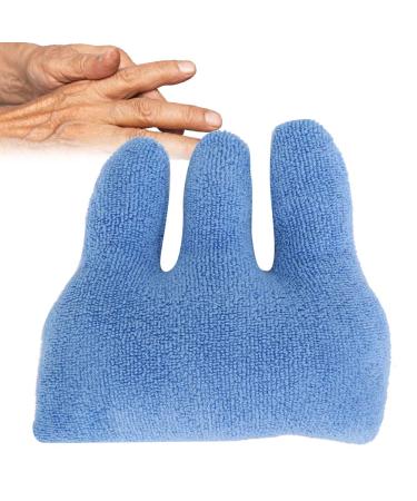 Finger Separator Cushion for Hand Contracture - Soft Cotton Aid for Elderly Care | Light Blue - Buy Online on GoSupps.com