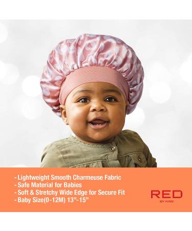 Red by Kiss Baby Satin Bonnet Sleep Caps - Pink Leopard Hair Wraps - Buy Online on GoSupps.com