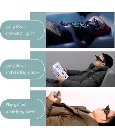 1 piece lazy glasses for maximum protection of eyes neck and shoulders prism glasses inverted goggles lying down tv glasses for watching tv on bed home beach rabbi prism glasses horizontal glasses - Buy Online on GoSupps.com