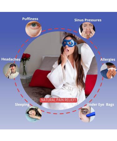 Optix 55 Gel Bead Eye Mask with Eye Holes Blue - Buy Online on GoSupps.com