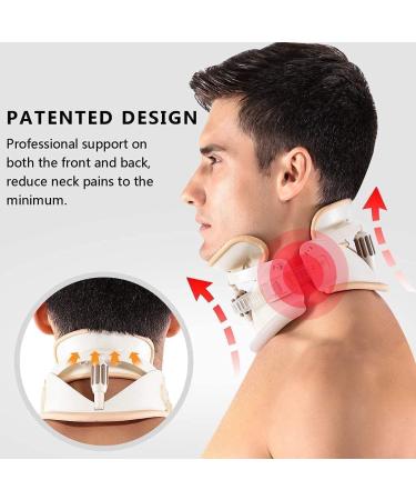 Safwel Neck Brace Collar - Adjustable Cervical Traction Device for Neck Pain Relief & Spine Support - Buy Online on GoSupps.com