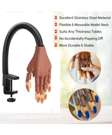 Nail Hand Practice Display | Flexible Movable False Training Hands DIY | Acrylic Nail Technician Manicure Supply - Buy Online on GoSupps.com