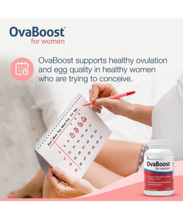 FertilAid for Women & Ovaboost Combo - Natural Fertility Supplements for Ovulation & Egg Quality - 1 Month Supply - Buy Online on GoSupps.com