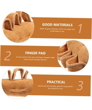 FRCOLOR Palm Finger Splitter & Thumb Protector - Anti Ulcer Hand Cushion & Finger Exerciser - Light Brown 14x5x5cm for Elderly - Buy Online on GoSupps.com