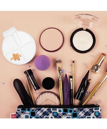 Palette de Maquillage en Acrylique Portable 2 Pi ces Palette Ronde 4 Compartiments Outil de M lange de Pigments pour Fond de Teint et Correcteur Accessoire Cosm tique - Buy Online on GoSupps.com