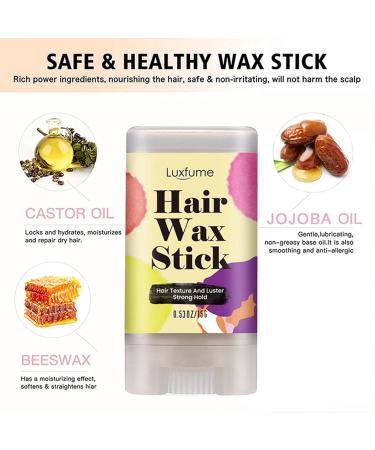 Hair Molding Wax Stick - Multipurpose Hair Styling Wax - Hair Molding Slick Stick Portable Non-greasy Hair Pomade Wax for Straight Hair Flyaways Edge Curly Hair Frizz Hair Pochy - Buy Online on GoSupps.com