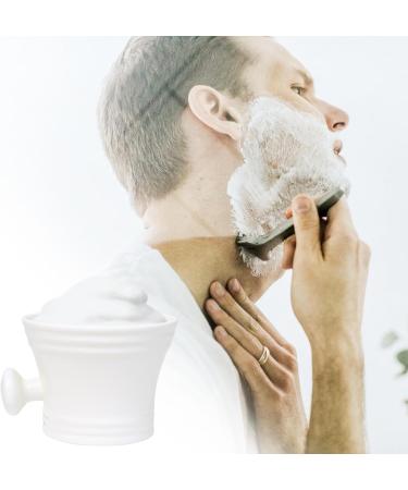 Qaziuy Men's Shaving Bowl - Plastic Handle Traditional Soap Shell for Perfect Shaving Experience - Buy Online on GoSupps.com