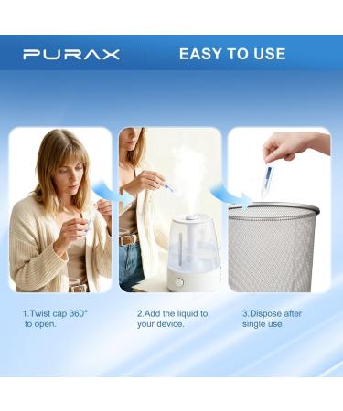 PURAX Saline Solution 0.9% Nasal Cleanse for Babies Kids and Adults Isotonic Saline Solution for Eye Care Wound Cleansing - 56 Count (5ml Each) - Buy Online on GoSupps.com