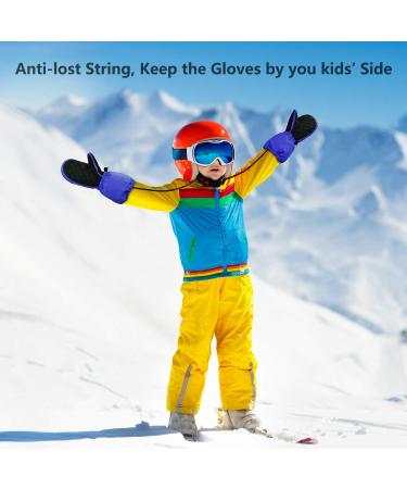 FreeToo Waterproof & Windproof Ski Gloves for Kids | Winter F ustlings for Boys & Girls Ages 3-12 | Cold Protection Light & Durable - Blue S (3-6 Years) - Buy Online on GoSupps.com