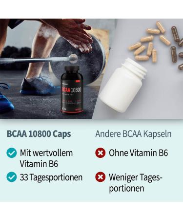 Buy Body Attack BCAA 10 800 - 120 Capsules for Muscle Recovery | Fast International Shipping - Buy Online on GoSupps.com