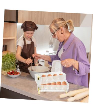 CORHAD Egg Preservation Tray Box Eggs Egg Holder for Fridge Plastic Serving Trays Refrigerator Egg Rack Dog Crisper re-usable - Buy Online on GoSupps.com