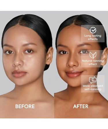 Quick Self Tanning Lotion-Natural Glow Self Tanner Lotion for Face & Body | Hydrating Tanning Lotion with Shea Butter & Plant Extracts | Vegan-Friendly Streak-Free Formula-DHA contene 10% 21 - Buy Online on GoSupps.com