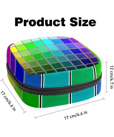 Cool Color Swatches Sanitary Napkin Storage Bag | Portable Period Pocket for Women & Girls | Menstrual Cup & Breastfeeding Holder - Buy Online on GoSupps.com