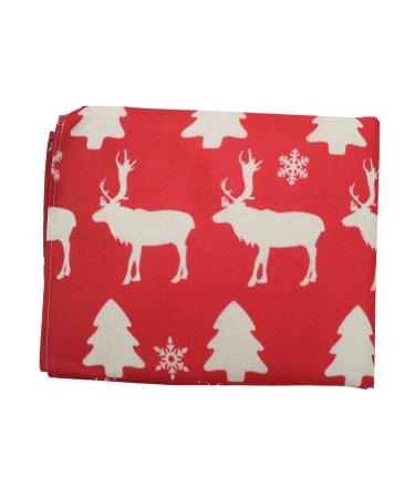 ifundom barber cloth elk baking apron christmas cosplay costume Christmas Kitchen Cooking Aprons christmas party xmas apron santa costume Haircut Apron decorate household Work Cotton linen 68X55X0.5CM