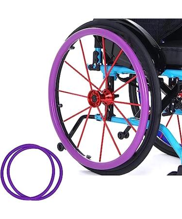 Wheelchair Push Rim Covers 24Inch Wheelchair Handrim Covers Silicone Non-Slip Wear-Resistant Wheelchair Push Rim Covers Wheelchair Rear Wheel Cover (Color : 002 Size : 22in) 22in 002